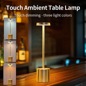 Simple Touch Sensor LED Table Lamp – Rechargeable & Elegant