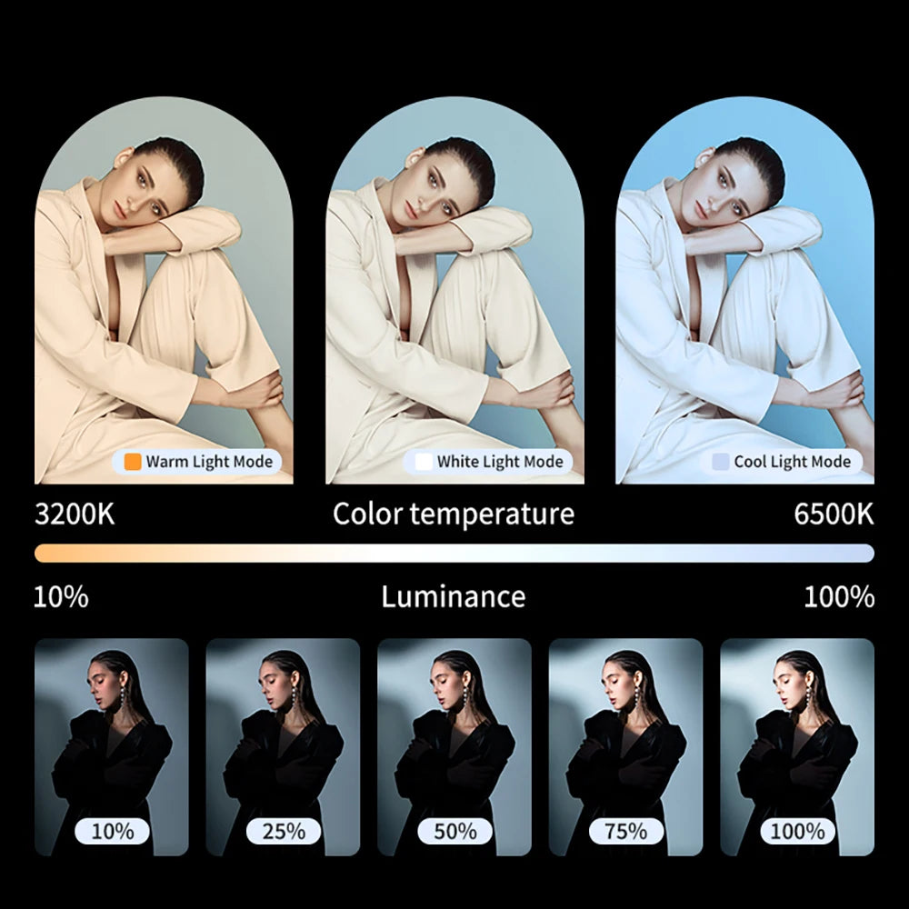 Mini RGB LED Fill Light Clip – Compact Lighting for Vlogs, Selfies & Videos